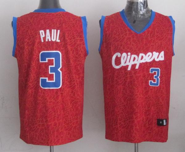 Los Angeles Clippers #3 Chris Paul Red Leopard Fashion Jerseys