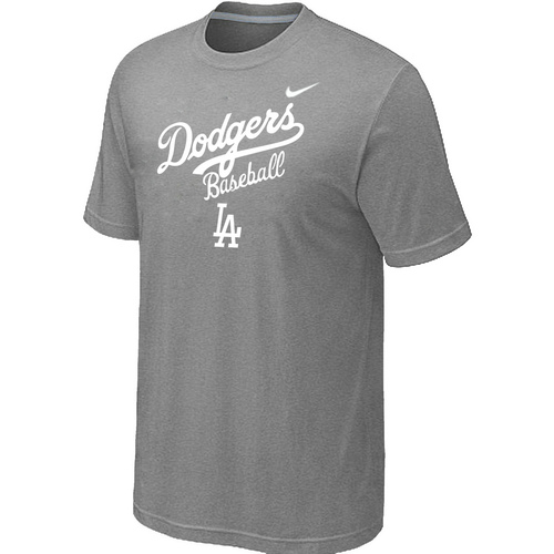 Los Angeles Dodgers 2014 Home Practice T-Shirt - Light Grey