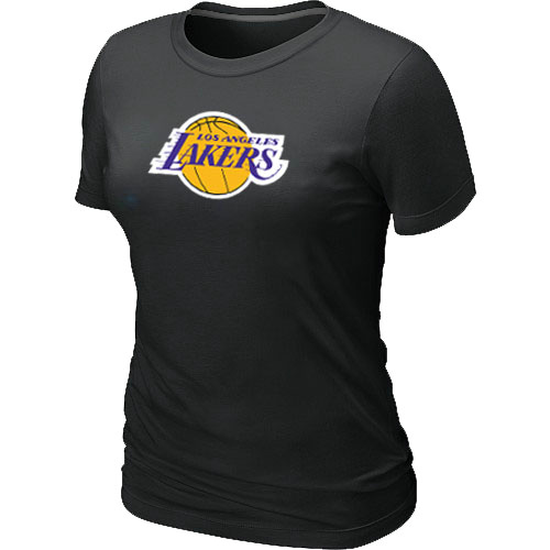Los Angeles Lakers Big & Tall Primary Logo Black Women's T-Shirt