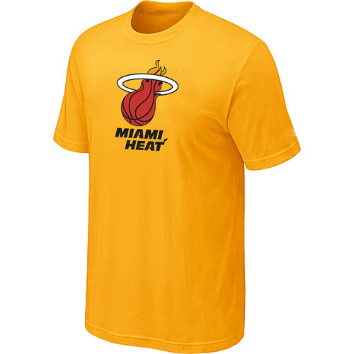 Miami Heat Big & Tall Primary Logo Yellow T-Shirt