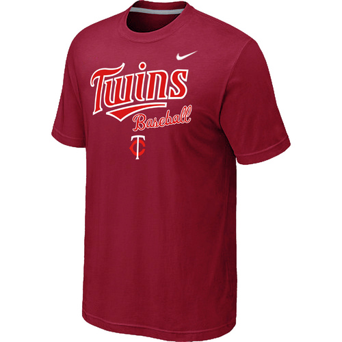 Minnesota Twins 2014 Home Practice T-Shirt - Red