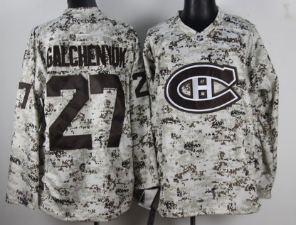 Montreal Canadiens #27 Alex Galchenyuk White Camo Jerseys
