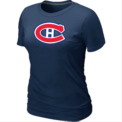 Montreal Canadiens Big & Tall Women's Logo D.Blue T-Shirt