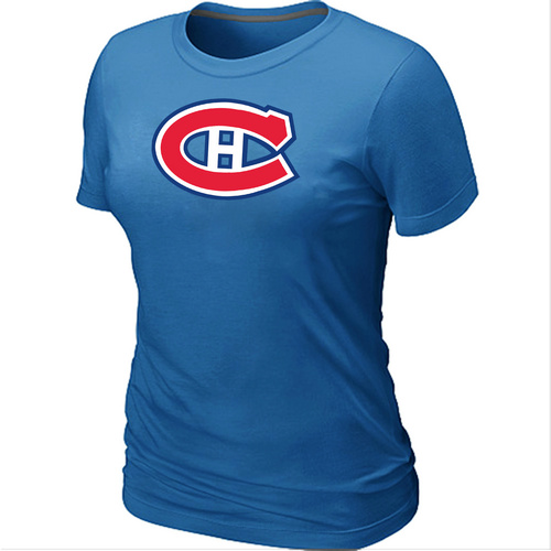 Montreal Canadiens Big & Tall Women's Logo L.blue T-Shirt
