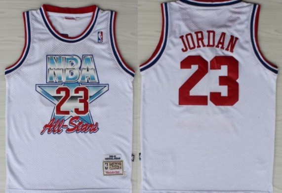 NBA 1992-1993 All-Star #23 Michael Jordan White Swingman Jerseys