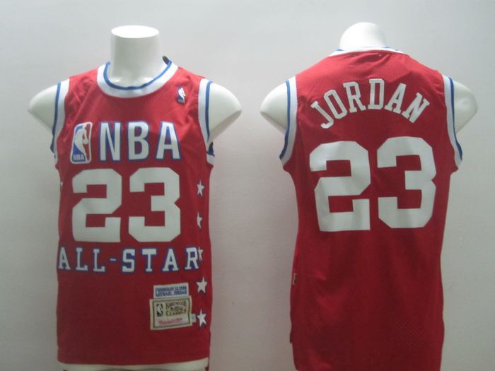 NBA 1992 All-Star #23 Jordan Red Swingman Throwback Jerseys
