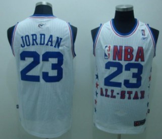 NBA 2003 All-Star #23 Michael Jordan White Swingman Throwback Jerseys
