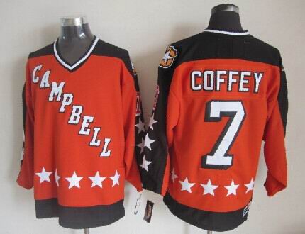 NHL 1984 All Star #7 Coffey CCM Throwback Orange Jerseys