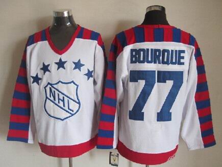 NHL 1992 All Star #77 Ray Bourque CCM Throwback White Jerseys