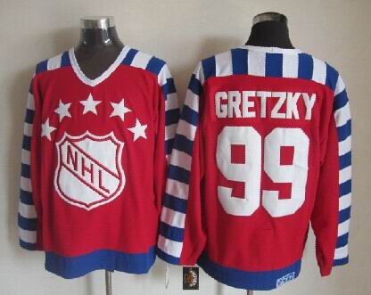 NHL 1992 All Star #99 Wayne Gretzky CCM Throwback Red Jerseys