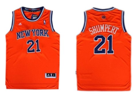 New York Knicks #21 Iman Shumpert Revolution 30 Swingman 2013 Orange Jerseys
