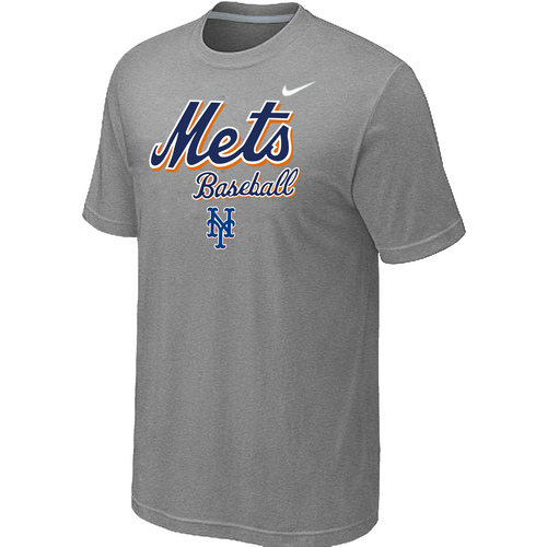New York Mets 2014 Home Practice T-Shirt - Light Grey