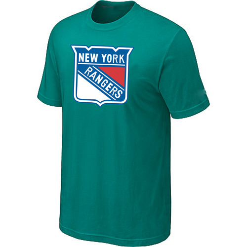 New York Rangers Big & Tall Logo Green T-Shirt