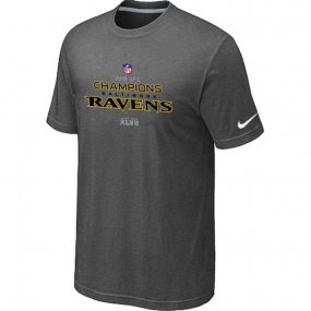 Nike Baltimore Ravens 2013 AFC Conference Champions Trophy Collection Long D.Grey T-Shirt