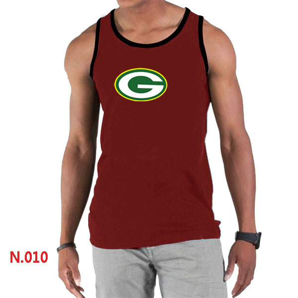 Nike NFL Green Bay Packers Sideline Legend Authentic Logo men Tank Top Red