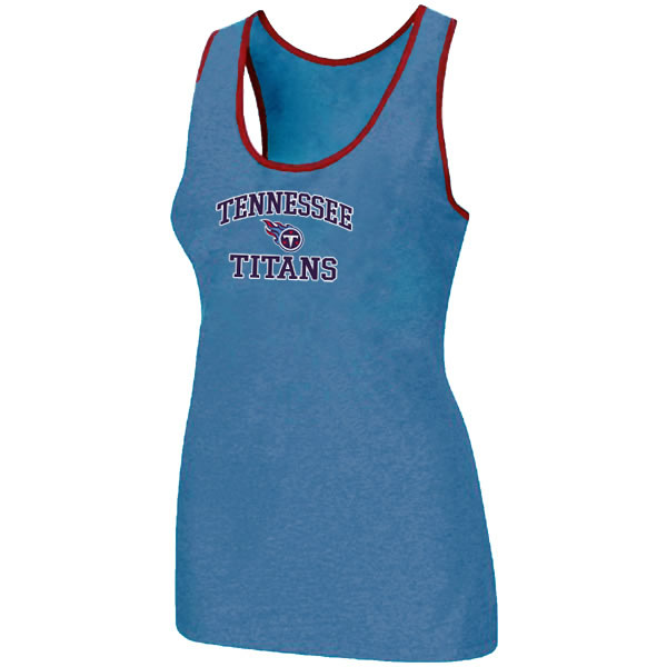 Nike Tennessee Titans Heart x26 Soul Tri-Blend Racerback stretch Tank Top L.Blue