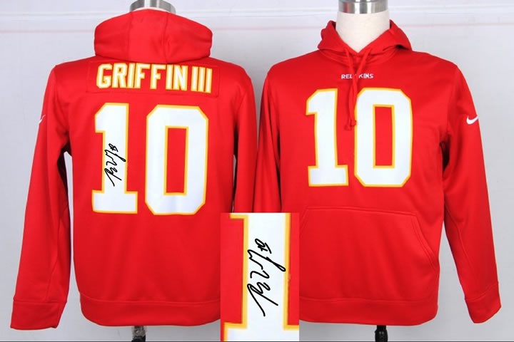 Nike Washington Redskins #10 Robert Griffin III Signature Edition Pullover Hoodie Red