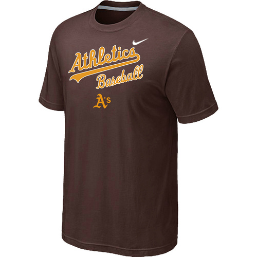 Oakland Athletics 2014 Home Practice T-Shirt - Brown
