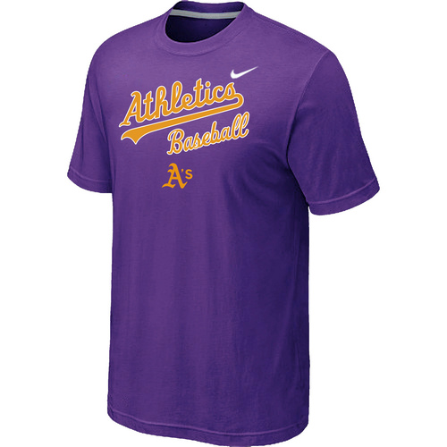 Oakland Athletics 2014 Home Practice T-Shirt - Purple