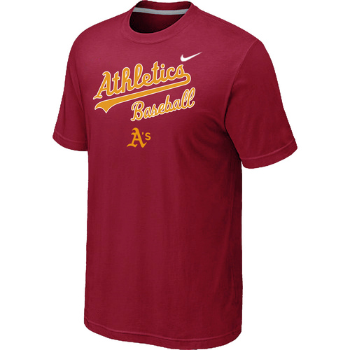 Oakland Athletics 2014 Home Practice T-Shirt - Red