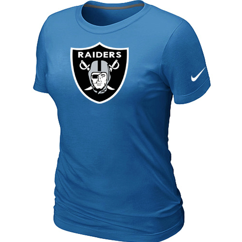 Oakland Raiders L.blue Women's Logo T-Shirt