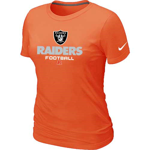 Oakland Raiders Orange Women's Critical Victory T-Shirt
