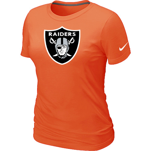 Oakland Raiders Orange Women's Logo T-Shirt
