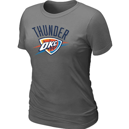 Oklahoma City Thunder Big & Tall Primary Logo D.Grey Women's T-Shirt