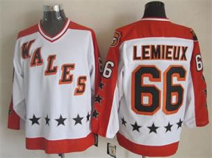 Old Time Hockey Campbell Conference 1990 All-Star #66 Mario Lemieux White Jerseys