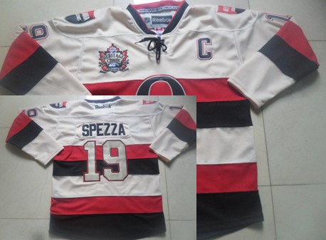Ottawa Senators #19 Jason Spezza 2014 Heritage Classic Cream Jerseys