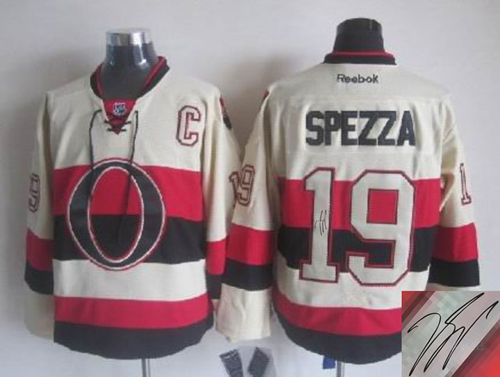 Ottawa Senators #19 Spezza Cream Signature Edition Jerseys