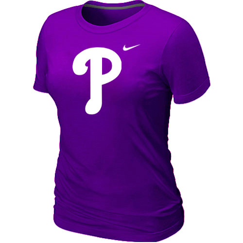 Philadelphia Phillies Heathered Purple Women's Nike Blended T-Shirt