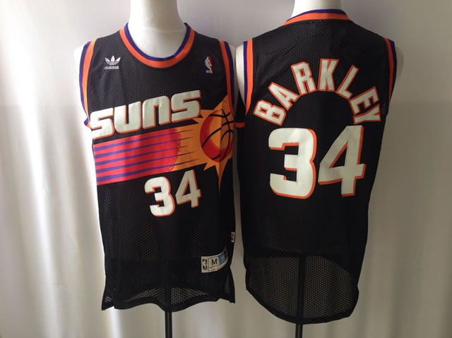 Phoenix Suns #34 Barkley Black Fans Edition Swingman Jerseys