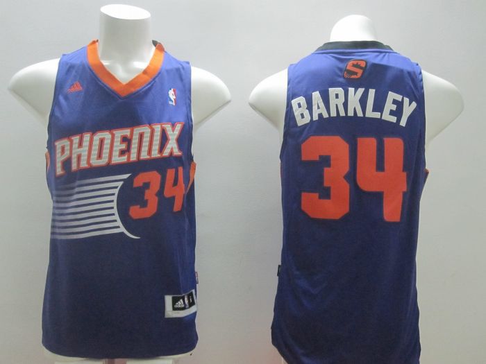 Phoenix Suns #34 Charles Barkley Revolution 30 Swingman Purple Jerseys
