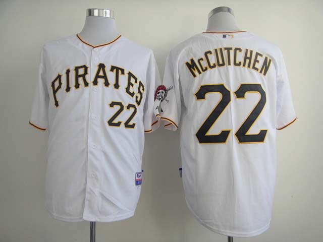 Pittsburgh Pirates #22 Andrew McCutchen White Jerseys