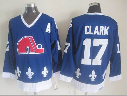 Quebec Nordiques #21 Clark Blue Jerseys