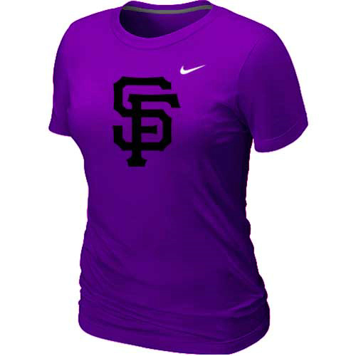 San Francisco Giants Heathered Purple Nike Women's Blended T-Shirt