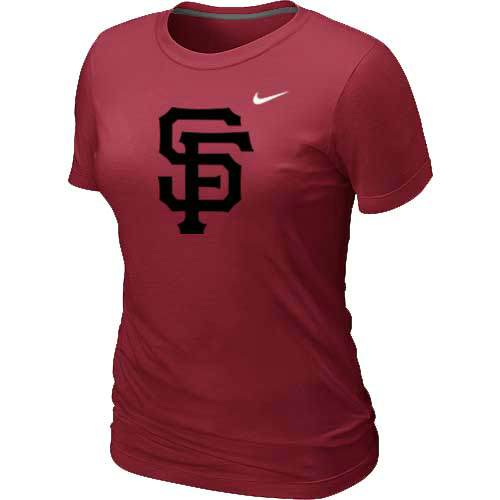 San Francisco Giants Heathered Red Nike Women's Blended T-Shirt