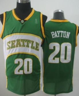 Seattle Supersonics #20 Gary Payton 2007-08 Green Swingman Jerseys