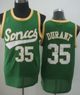 Seattle Supersonics #35 Kevin Durant 2003-04 Green Swingman Jerseys