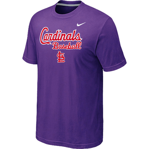 St.Louis Cardinals 2014 Home Practice T-Shirt - Purple