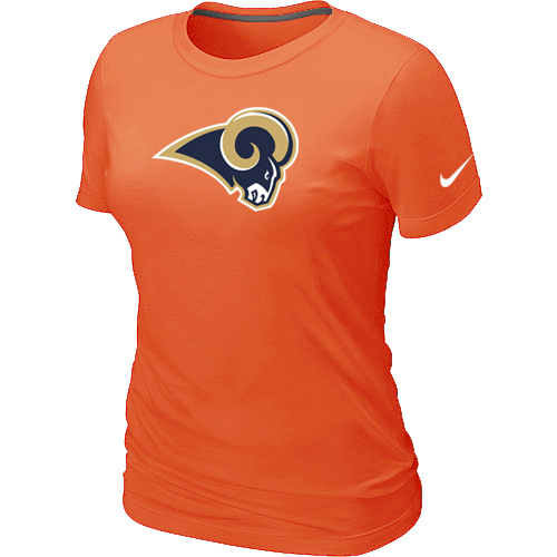 St.Louis Rams Orange Women's Logo T-Shirt