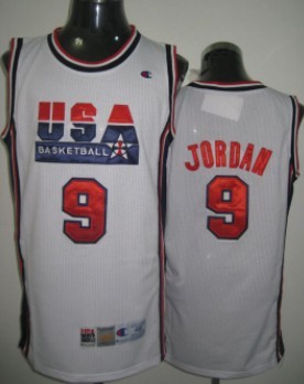 Team USA Basketball #9 Jordan White With Red Swingman Jerseys