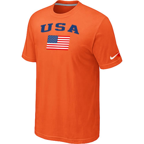 USA Olympics USA Flag Collection Locker Room T-Shirt Orange