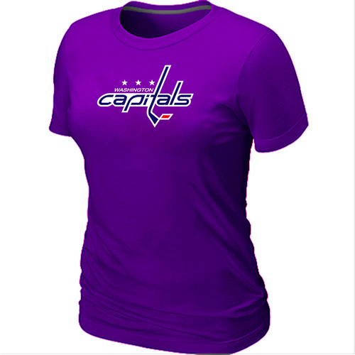 Washington Capitals Big & Tall Women's Logo Purple T-Shirt