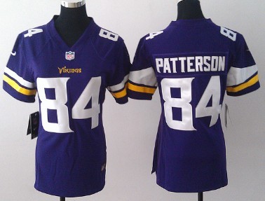 Womens Nike Minnesota Vikings #84 Cordarrelle Patterson 2013 Purple Game Jerseys