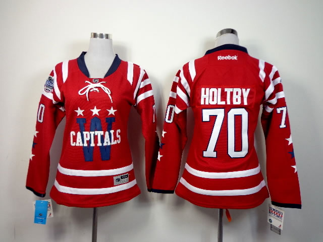 Womens Washington Capitals #70 Holtby 2014 Red Jerseys