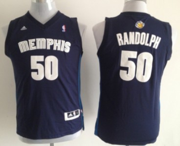 Youth Memphis Grizzlies #50 Zach Randolph Navy Blue Jerseys