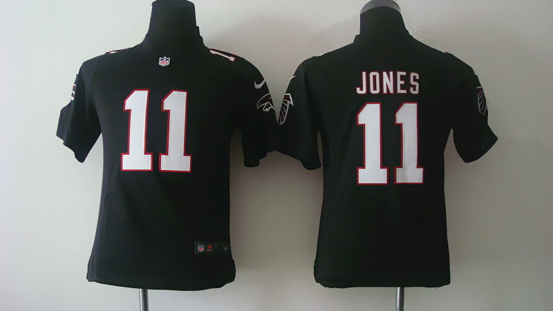 Youth Nike Atlanta Falcons #11 Julio Jones Black Game Jerseys