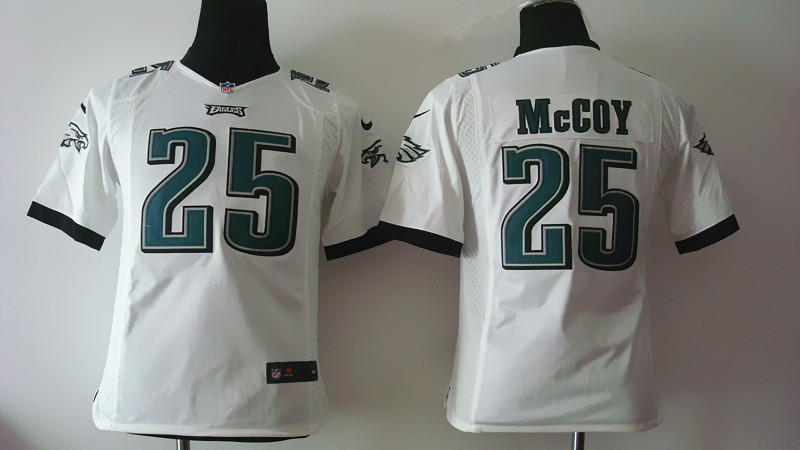 Youth Nike Philadelphia Eagles #25 McCoy 2014 White Game Jerseys